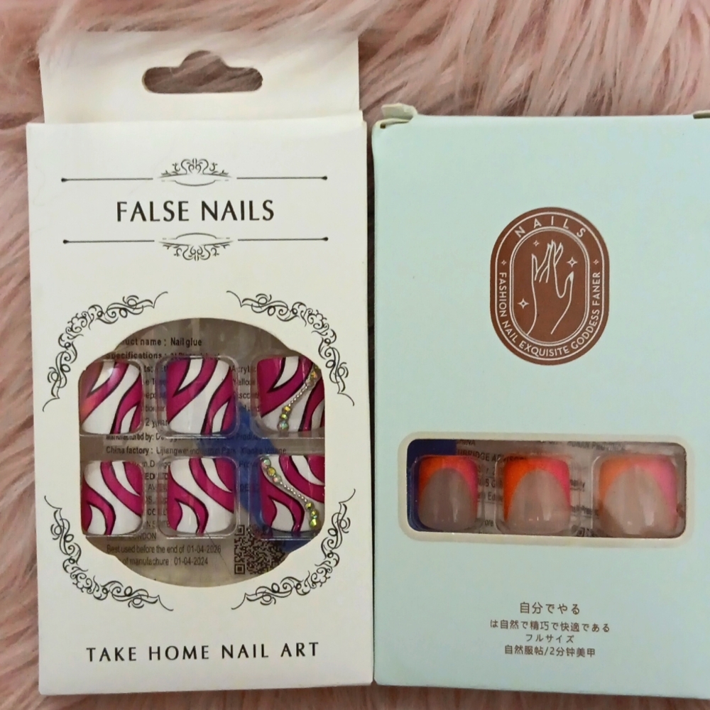 BOGO!! Brand New FALSE TOE NAILS-2CT.